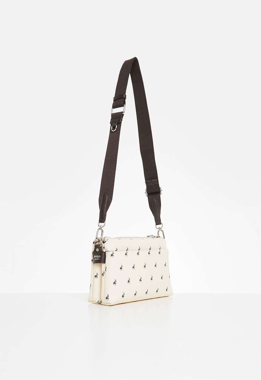 POLO - New classic double compartment sling - cream