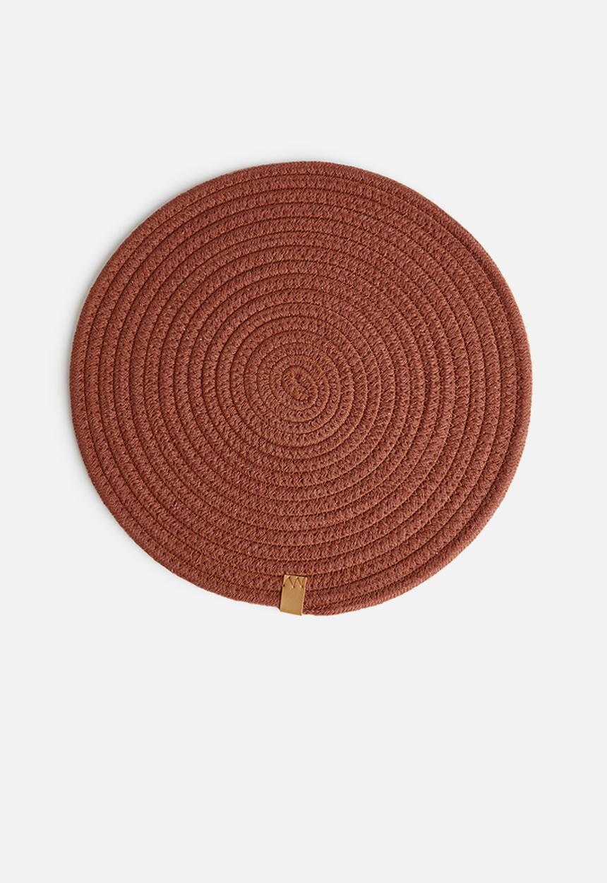 Sixth Floor - Dipuo rope placemat set of 4-desert rose