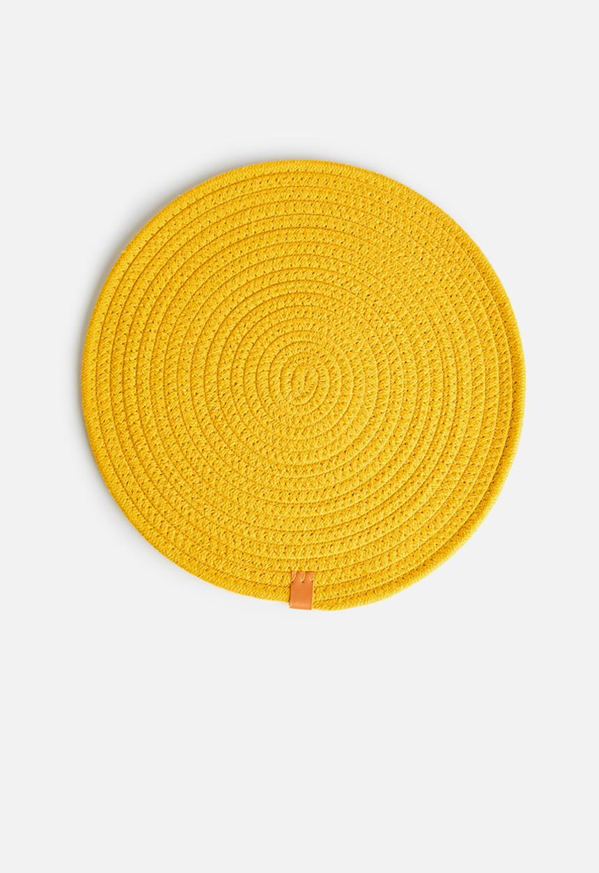 Sixth Floor - Dipuo rope placemat set of 4-sunshine