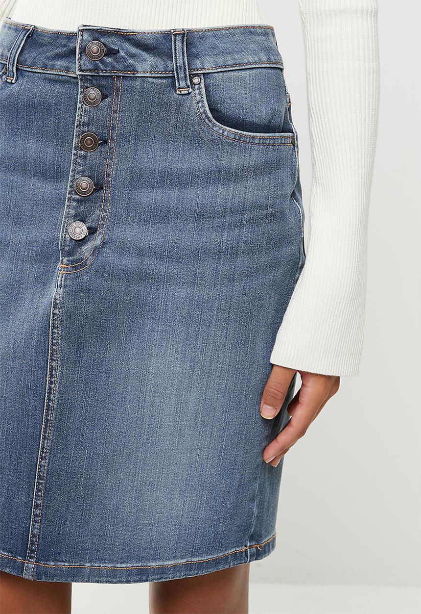 GUESS - Deha midi skirt - mid wash
