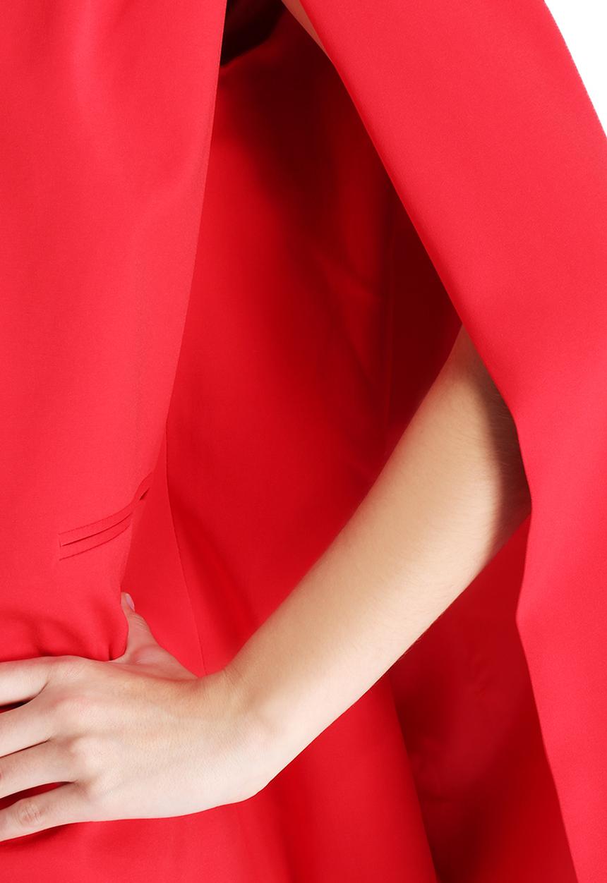 Lavish Alice - Collarless Cape Blazer