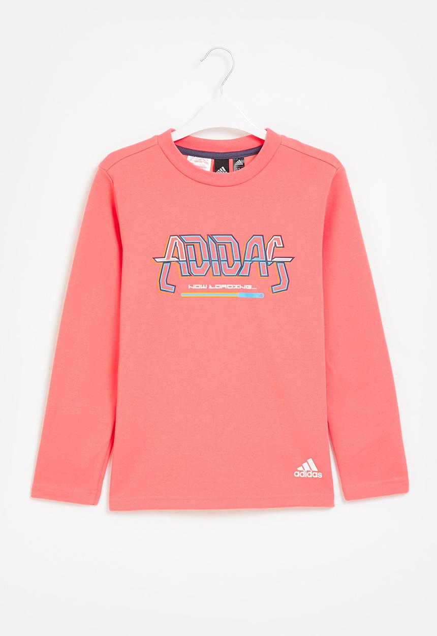 adidas Originals - Long sleeve crew - semi turbo & white