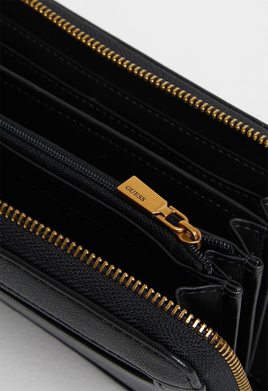 GUESS - Centre stage slg lrg zip arnd - black