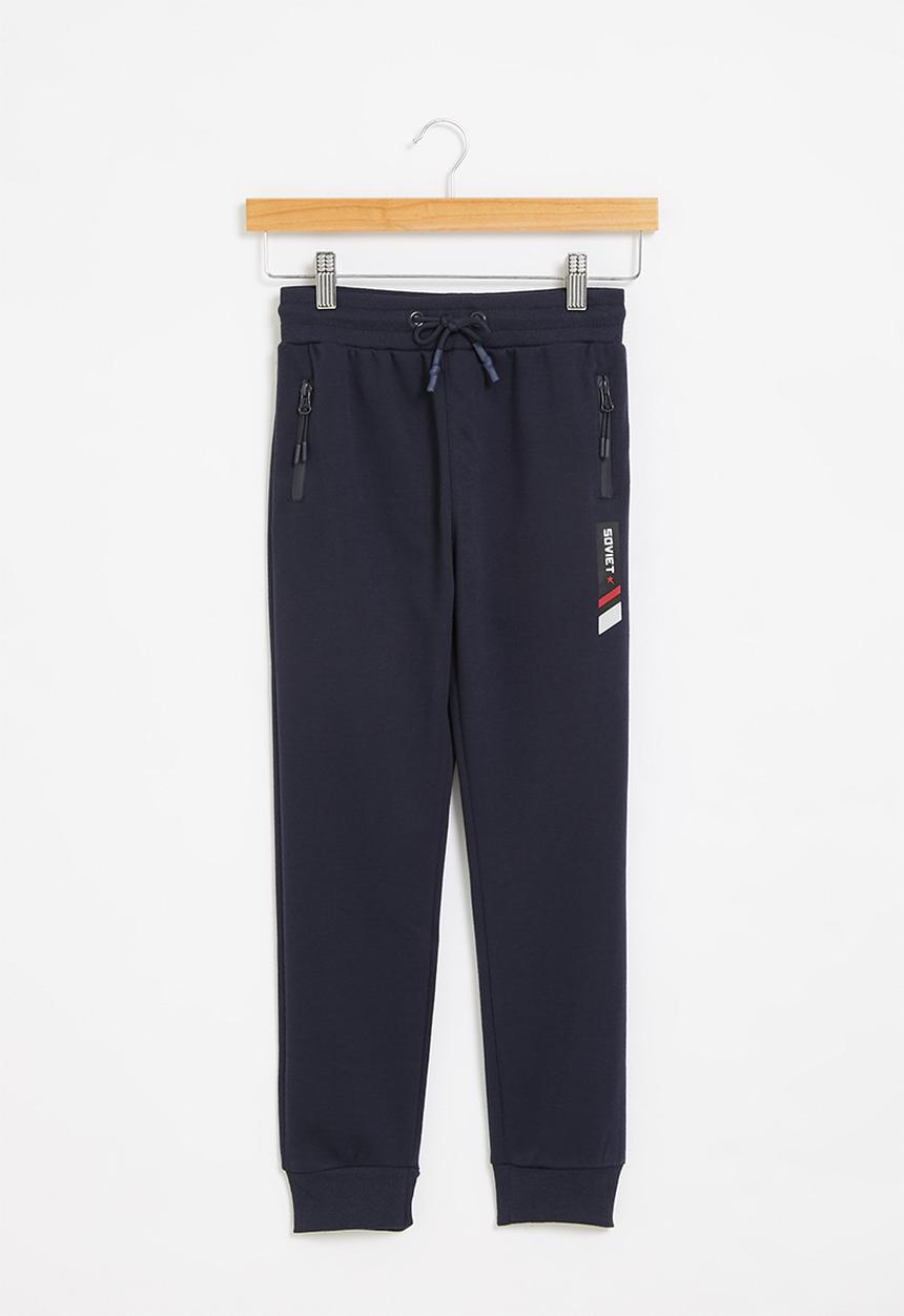 SOVIET - B brookstone boys track pants  - navy