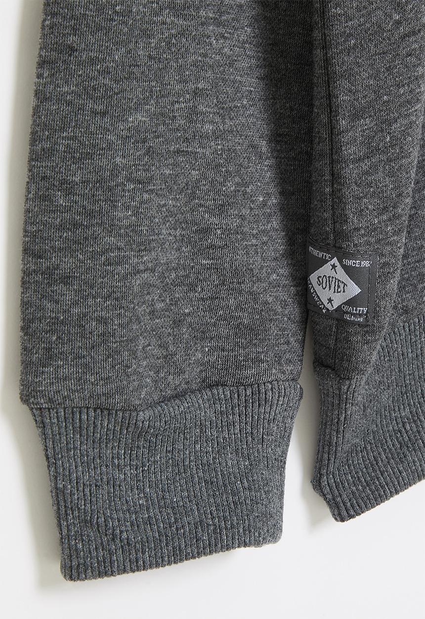 SOVIET - B mesa-2 crew neck sweat top - grey
