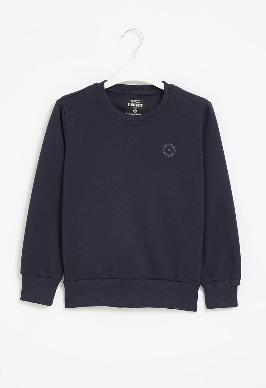 SOVIET - B mesa-2 crew neck sweat top - navy