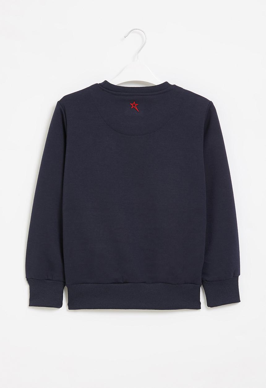 SOVIET - B mesa-2 crew neck sweat top - navy