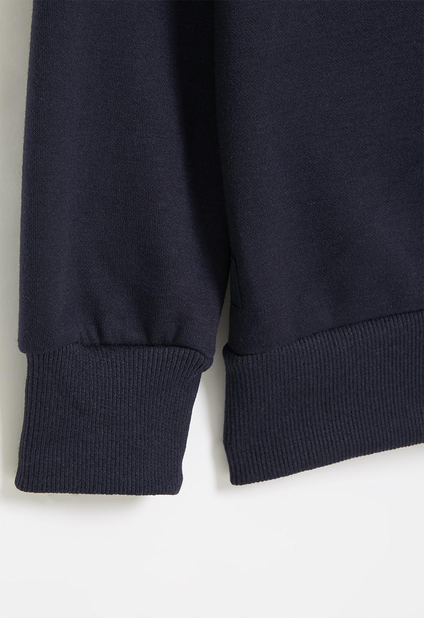SOVIET - B mesa-2 crew neck sweat top - navy