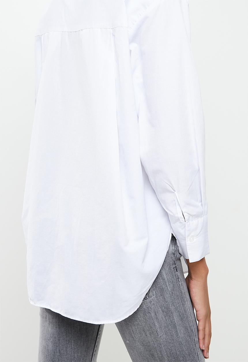Trendyol - Boyfriend shirt - white