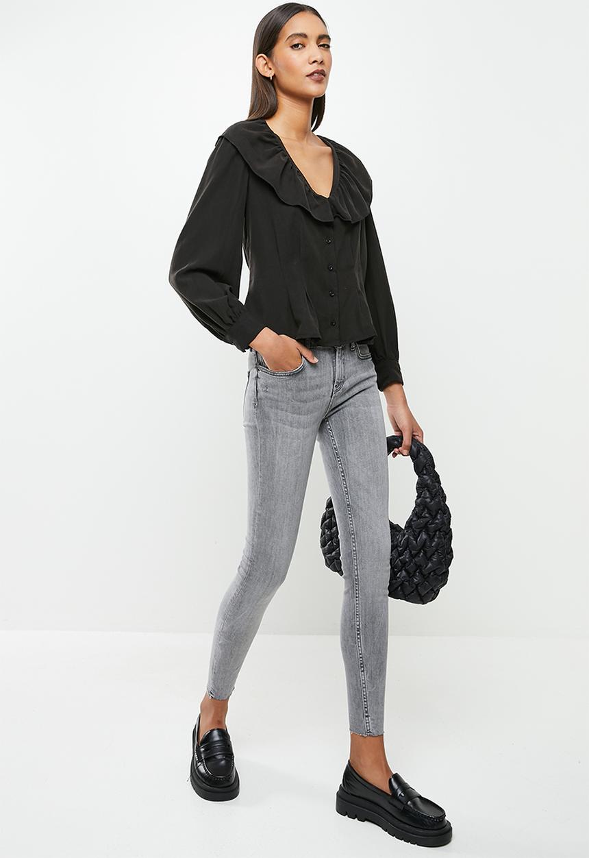 Trendyol - High waist skinny jeans - grey