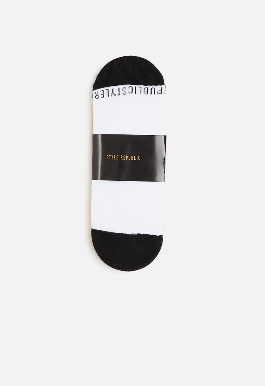 STYLE REPUBLIC - 3-pack branded secret socks - multi 