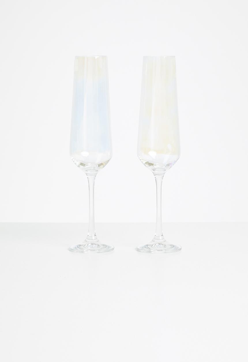 Bohemia Crystal - Champagne flutes set of 2 - clear shone