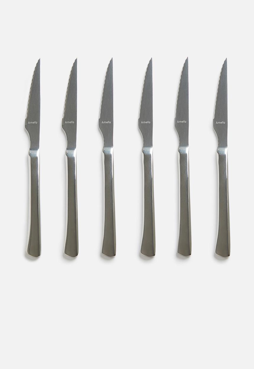 Amefa - Chuletero steak knives set of 6 - stainless steel