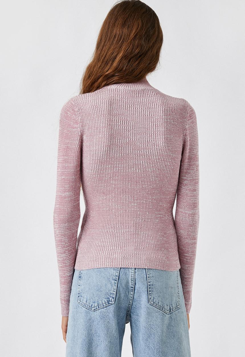 Koton - Mock neck sweater - pink