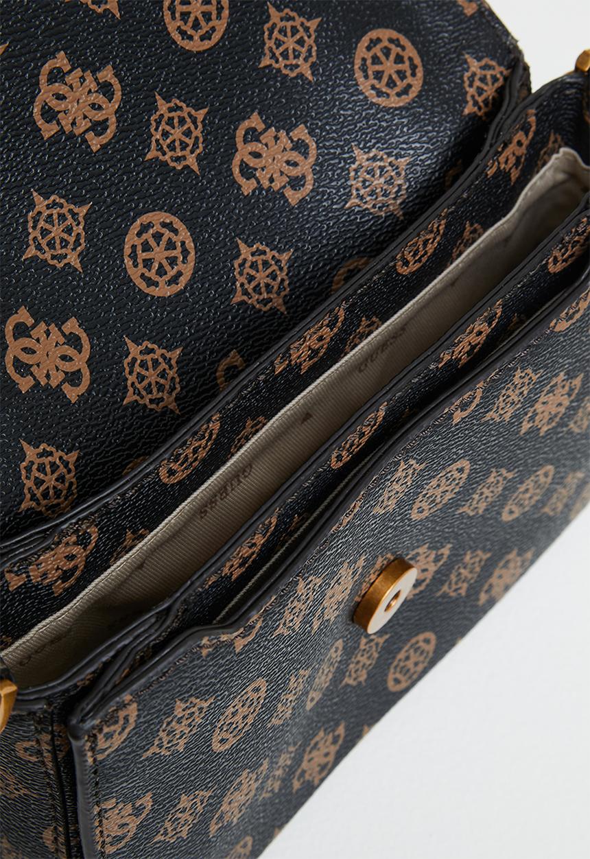 GUESS - Centre stage crossbody flap - mocha 