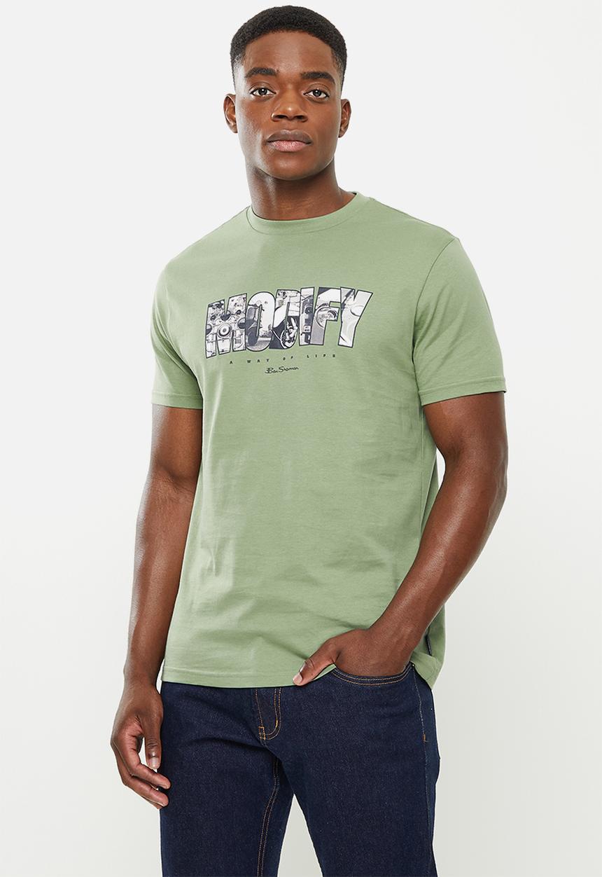 Ben Sherman - Scooter culture tee - pale khaki