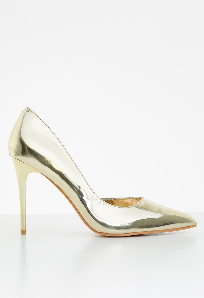 Glamorous - Metallic stiletto court - gold