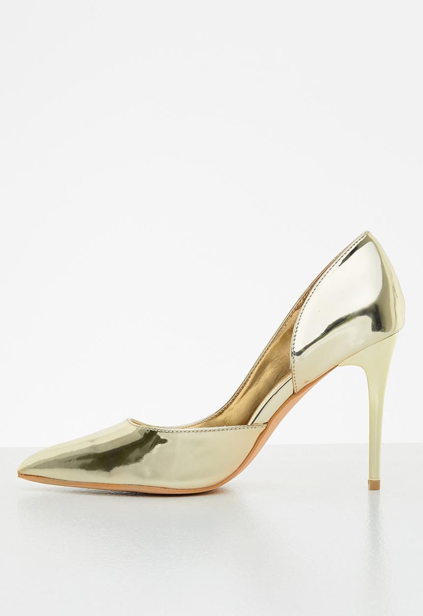 Glamorous - Metallic stiletto court - gold