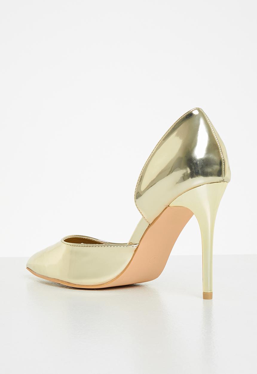 Glamorous - Metallic stiletto court - gold
