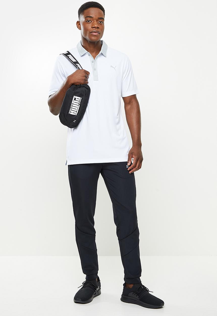 PUMA - Gamer Men's Golf Polo Shirt - Bright White-high rise