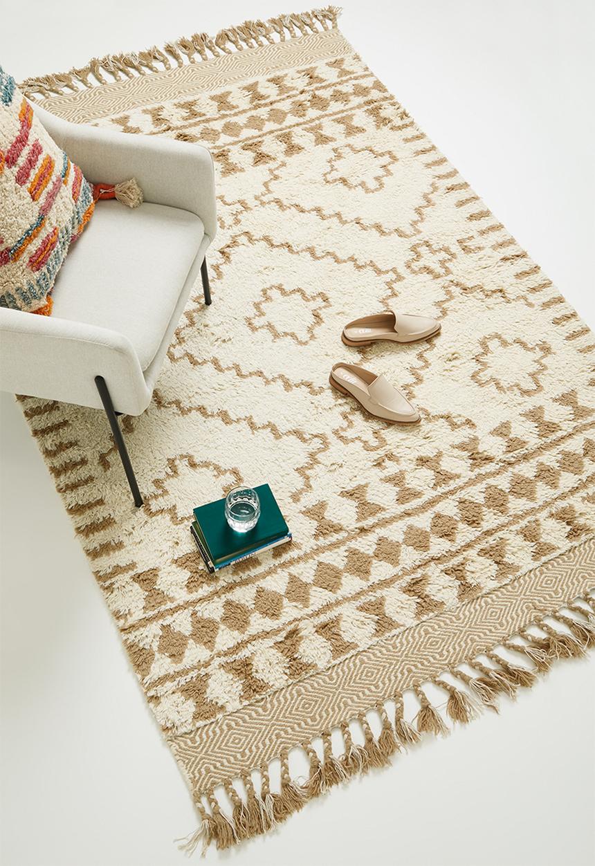 Sixth Floor - Afon tufted rug - natural