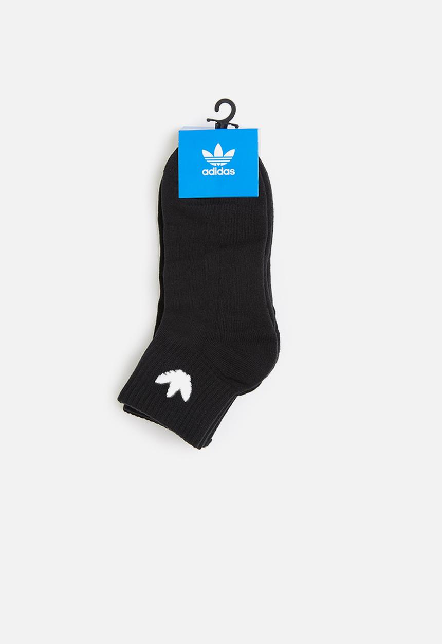 adidas Originals - Mid ankle 3-pack socks - black