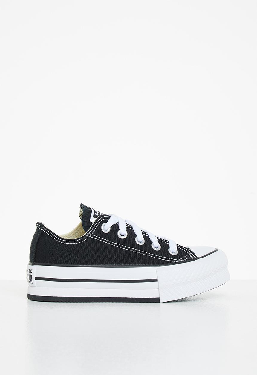 Converse - Chuck Taylor All Star eva lift canvas platform ox - black & white
