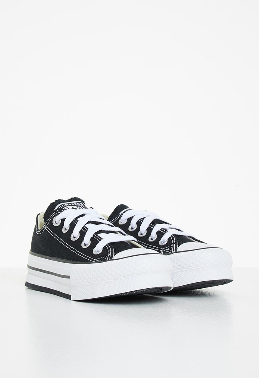 Converse - Chuck Taylor All Star eva lift canvas platform ox - black & white