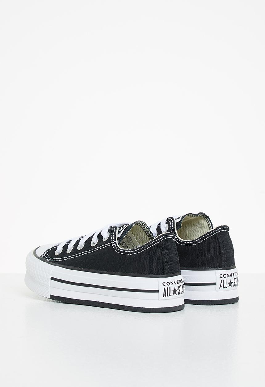 Converse - Chuck Taylor All Star eva lift canvas platform ox - black & white
