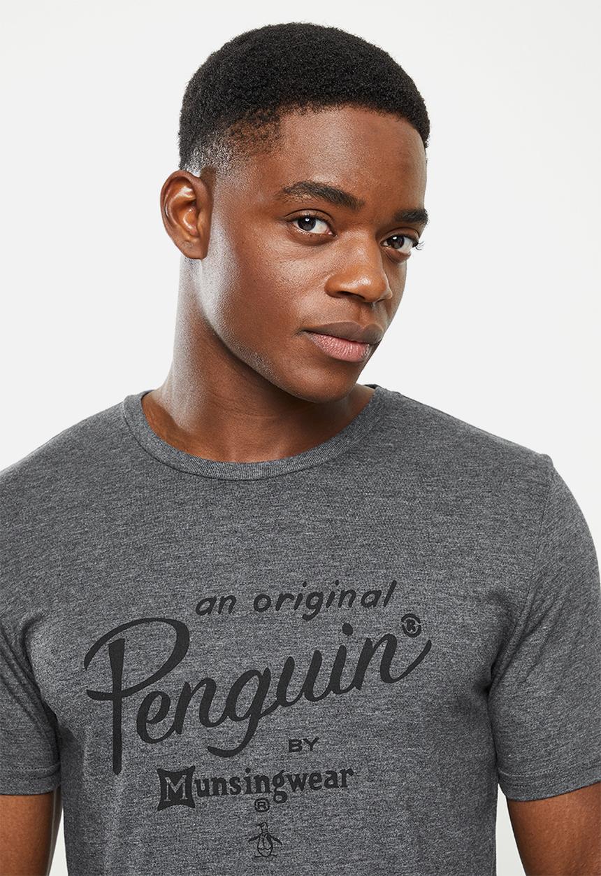 Original Penguin - Munsingwear tee - charcoal heather