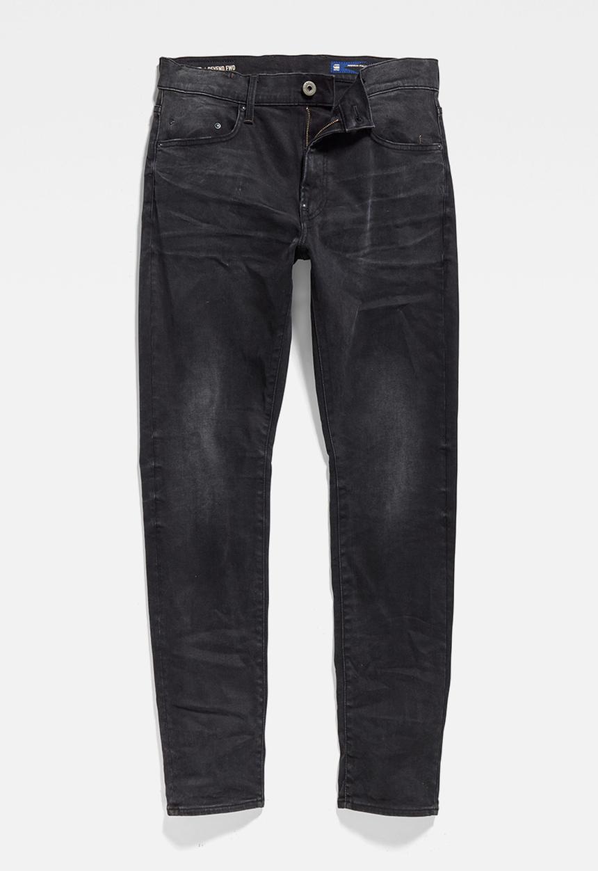 G-STAR - Revend fwd skinny - worn in black onyx