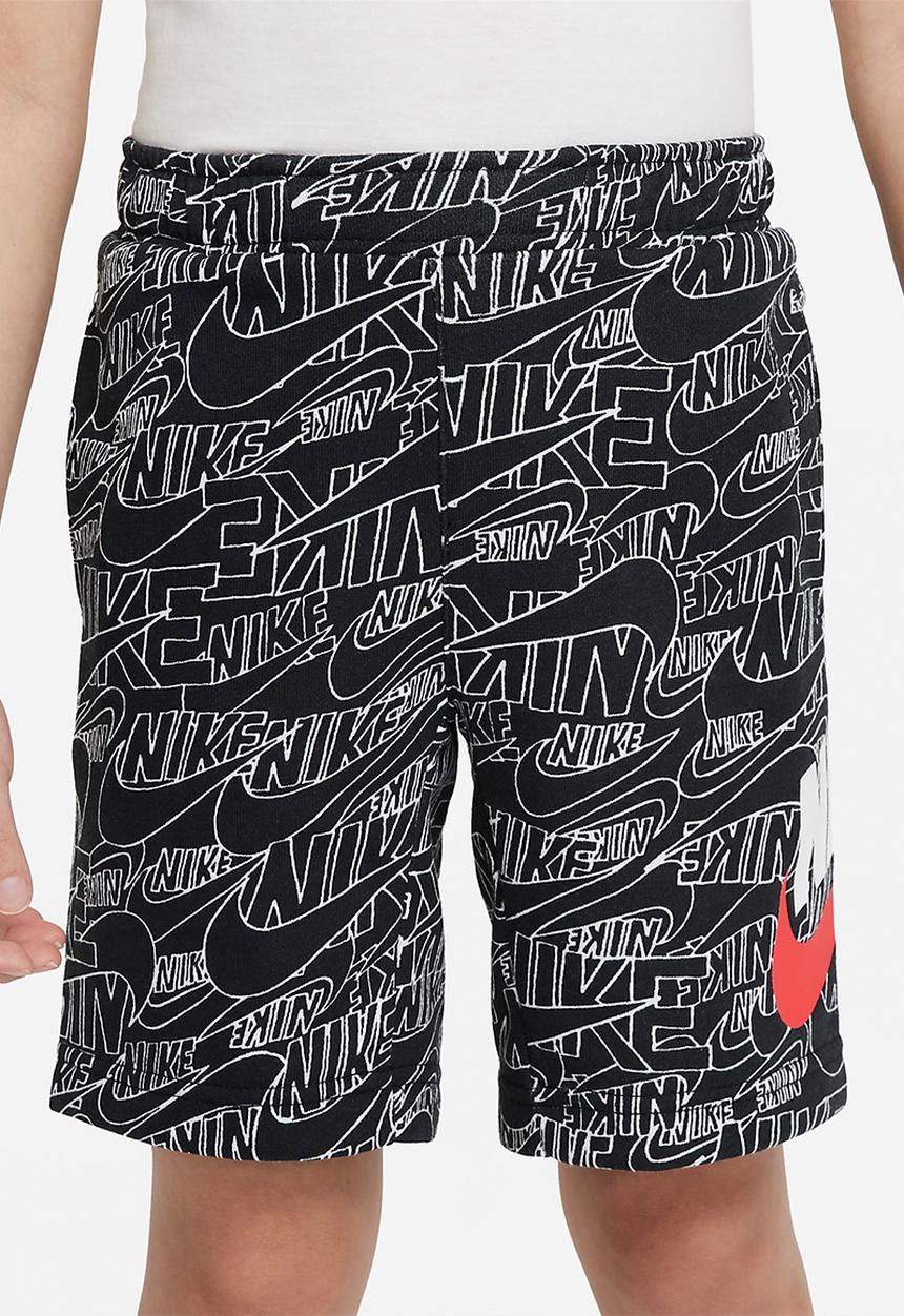 Nike - Nkb b nsw nike read aop short - black
