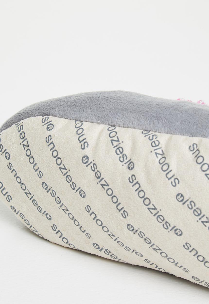 snoozies!® - Awesome mom slipper - grey & pink