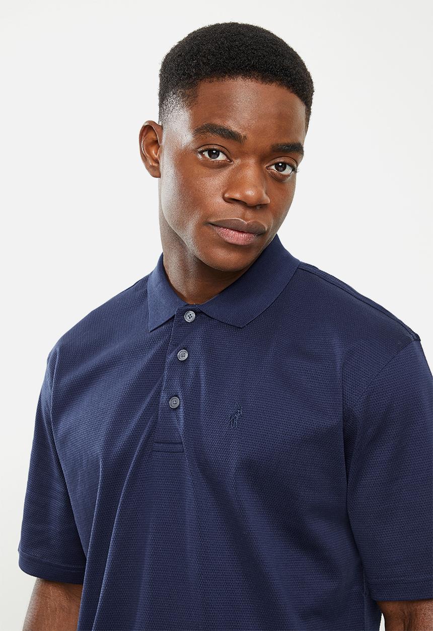 POLO - Men merc textured golfer - navy