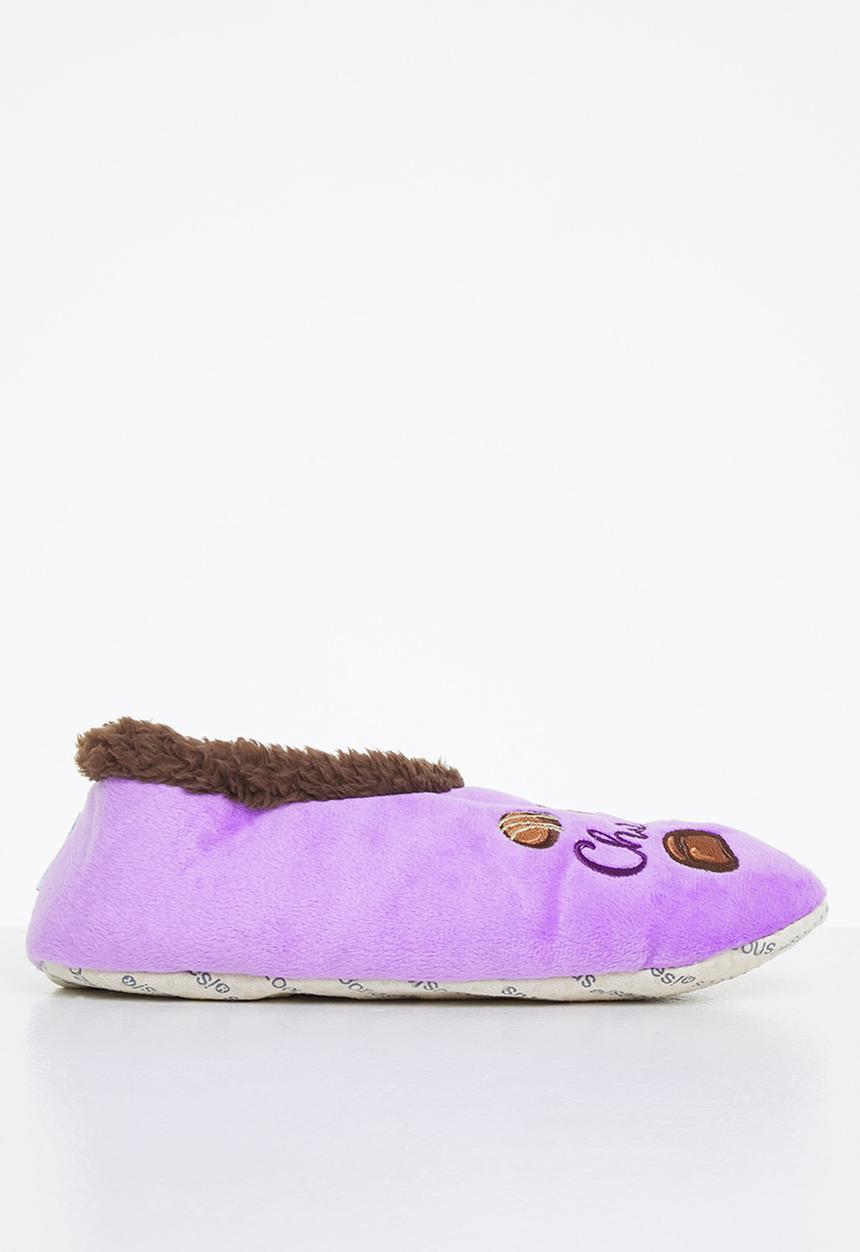 snoozies!® - Chocolate slipper - purple