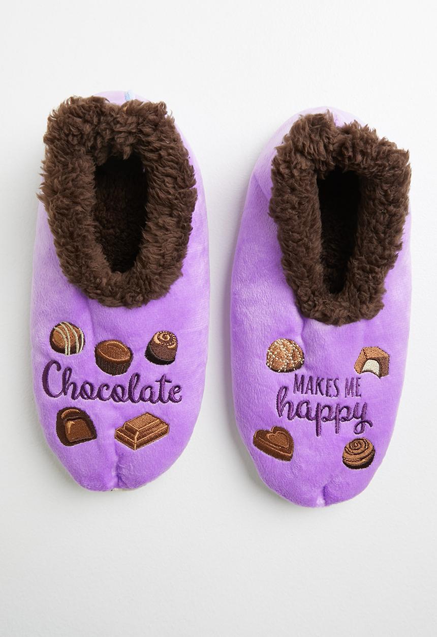 snoozies!® - Chocolate slipper - purple