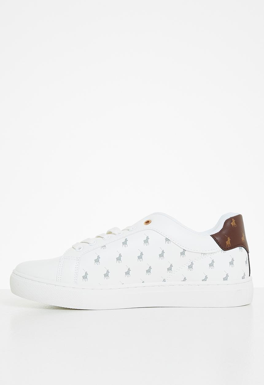 POLO - Tonal monogram sneaker - white