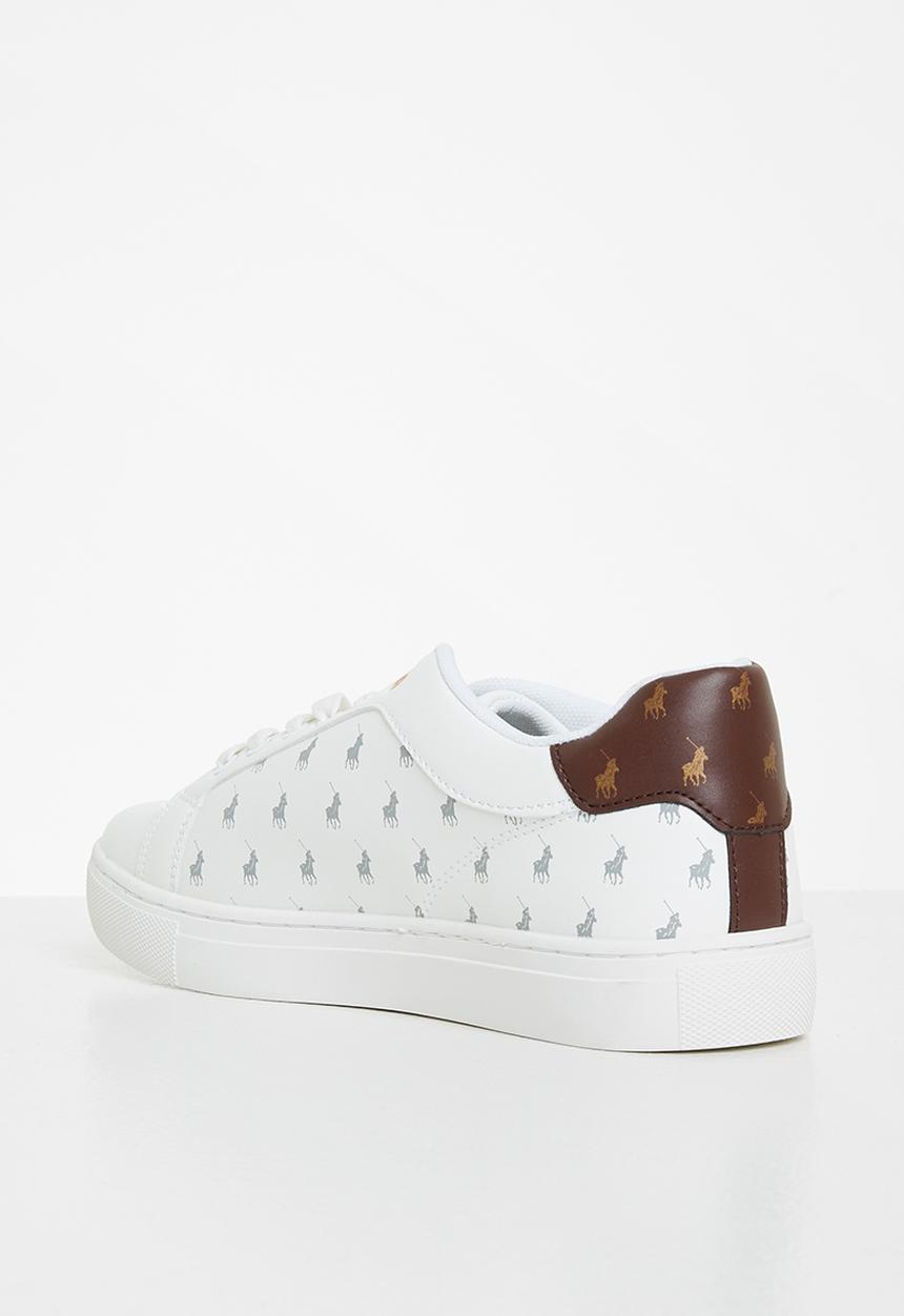POLO - Tonal monogram sneaker - white