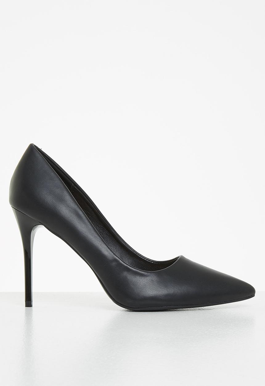 Glamorous - Barely there stiletto court - black