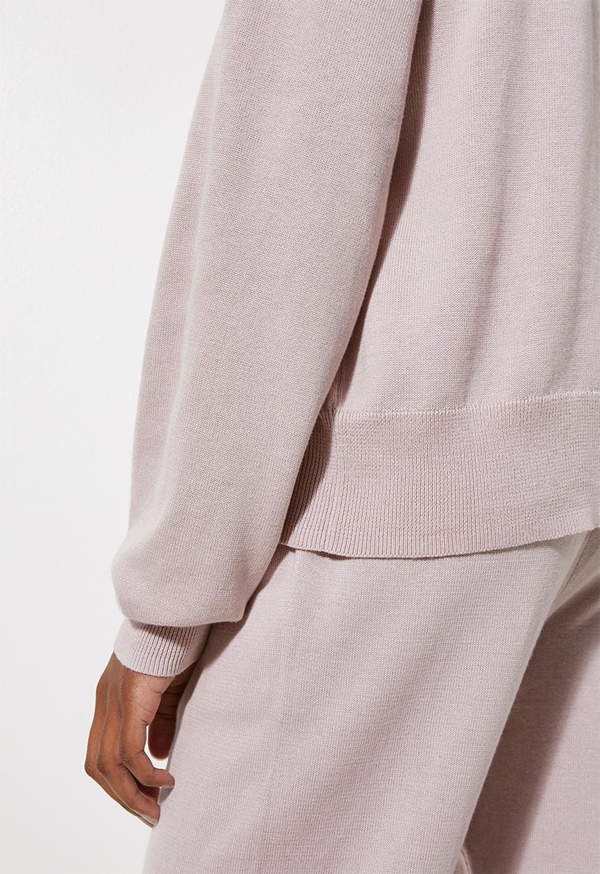Superbalist - Cotton knitwear hoodie - pink