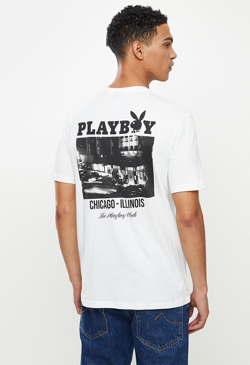 Only & Sons - Onsplayboy red short sleeve tee - white print