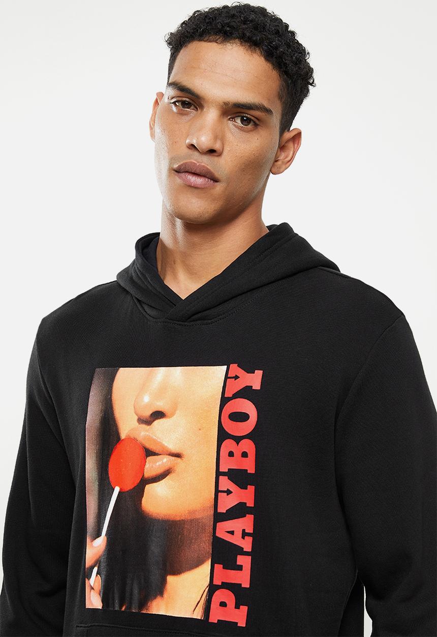 Only & Sons - Onsplayboy reg hoodie sweat - black