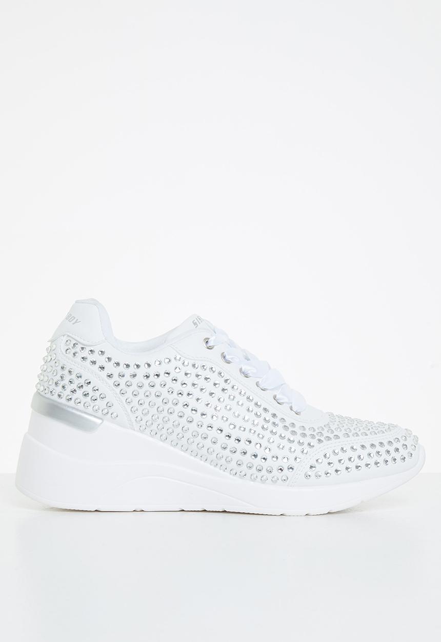 SISSY BOY - Bling fever sneaker - white