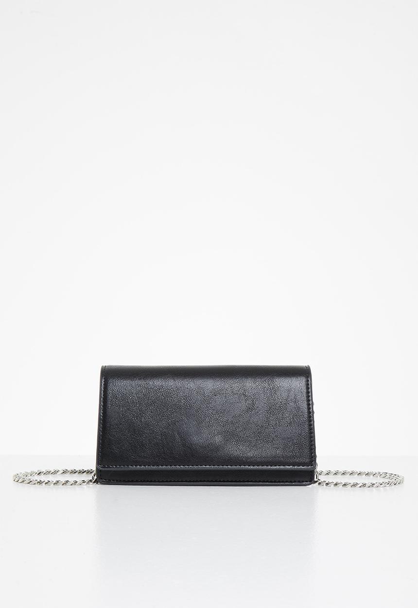 MANGO - Flap chain bag - black