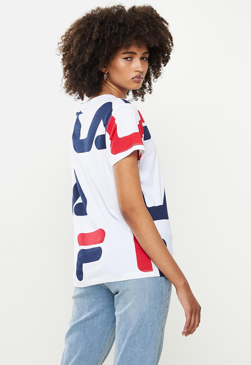 FILA - Sienna aop T-shirt - white