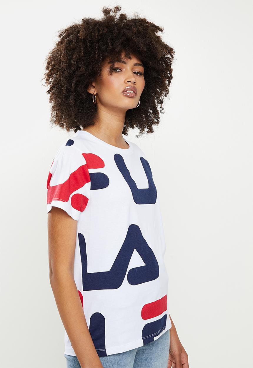 FILA - Sienna aop T-shirt - white