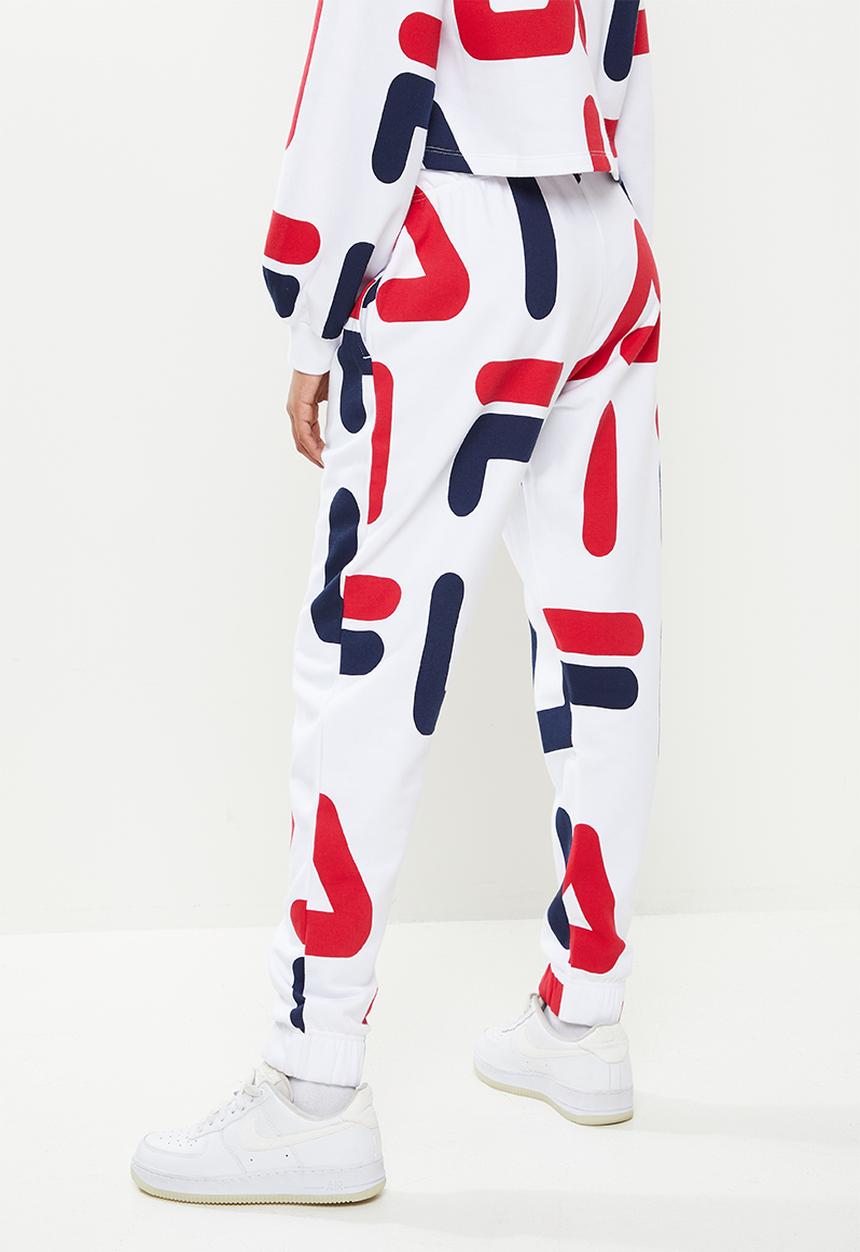 FILA - Sienna aop sweatpants - white 