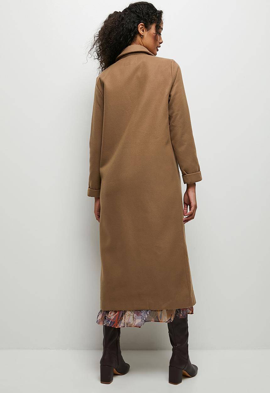 edit - Long duster coat - taupe