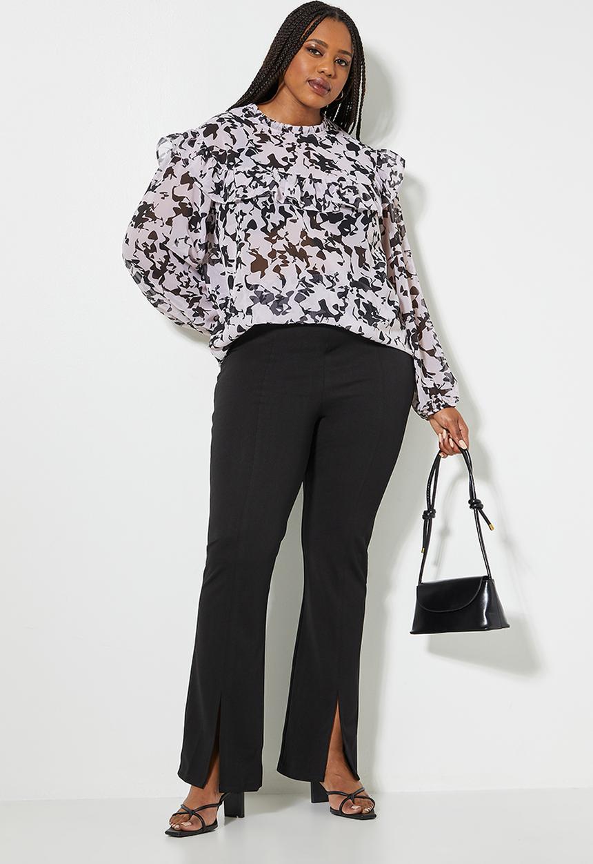 Superbalist - Split front trouser - black