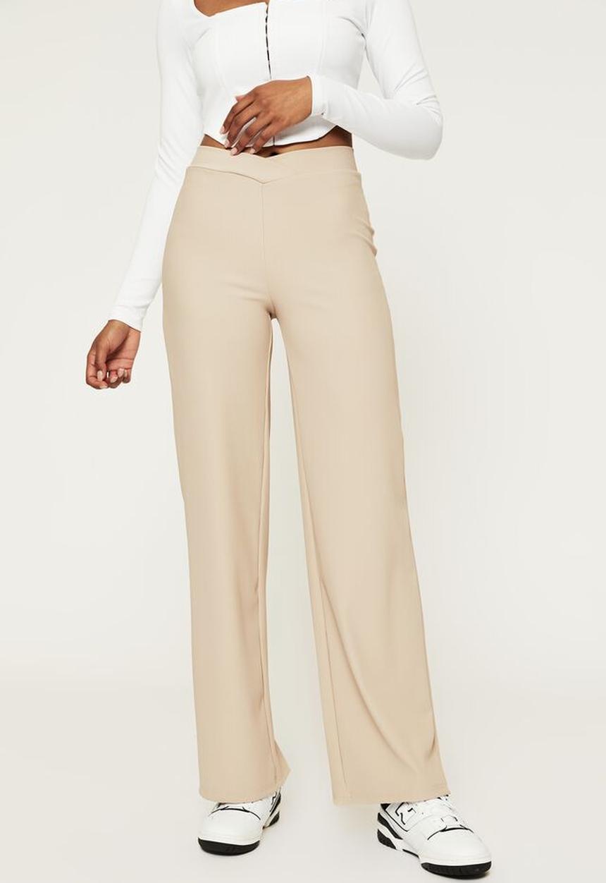 Supré  - Wide leg pant - soft taupe